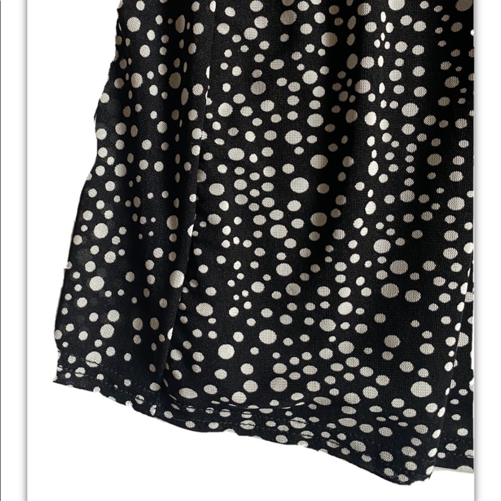 Siren Lily Black & White Polka Dot Stretch Dress. NWT Size 3X Workwear Boho - Picture 3 of 11